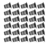 Healeved 50 Cestas de Red de Plástico para Cultivo Hidropónico | Diseño Ranurado de Malla, Drenaje Rápido y Mejor Aireación, para Esquejes y Viveros, Negro o Blanco