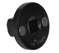 Healeved Adaptador de Acero Cojinete Redondo, Reductor de 1/4 a 3/8, Accesorio para Destornillador de Impacto, Compatible con Herramientas Mecánicas y Talleres Profesionales