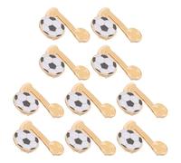 Healeved Broche de Partido de Fútbol de Metal Esmaltado, Set de 10 Unidades, Diseño Colorido, Pin de Solapa para Fans, Accesorio para Camisas, Bolsos y Eventos Deportivos