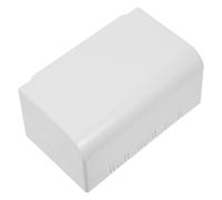 Healeved Caja para Interruptor Eléctrico, Cubierta de Enchufe Exterior, Ps, Blanco, Adhesiva, de Montaje en Superficie, Doble Posición, Dos Tomas, para Cocina y Obra