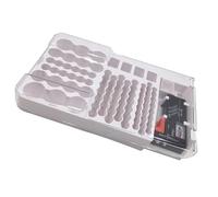 Healeved Comprobador de Baterías Portátil Almacenamiento de Gran Capacidad, Detector de Voltaje y Organizador Abs para Uso en Tiendas