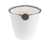 Healeved Cubo de Basura de Plástico Grande, Papelera Minimalista con Asa | Diseño sin Tapa, Borde de Aro Prensado y Base Reforzada, para Baño, Entrada y Papel