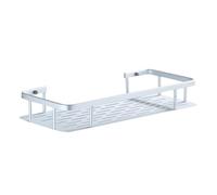 Healeved Estante de Baño Ventosa de Aluminio Plata sin Taladro | Montaje Mural, Drenaje del Agua, para Ducha y Aseo, Organiza Tubos y Botellas