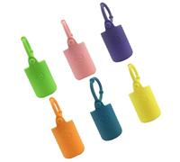 Healeved Funda Protectora de Silicona para Botella de 15ml, Estuche Asa Flexible, 6 Unidades, Adecuado para Aceites Esenciales y Viaje