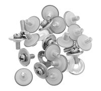 Healeved Juego de 20 tornillos de repuesto para asas de tapas de acero inoxidable, M5x12mm, pernos para tapas de cocina con junta, piezas de reparación para ollas y sartenes.