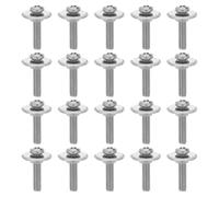 Healeved Juego de 20 tornillos de repuesto para manija de tapa de acero inoxidable, M5x22mm, pernos para tapa de cocina con junta, piezas de reparación de utensilios de cocina de tamaño estándar.