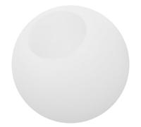 Healeved Pantalla de Lámpara Esférica, Cubierta de Bombilla Redonda, PE Blanco Opal, Adaptador 2,55 Pulgadas, Orificio 65mm, Ligera, Fácil de Instalar y Limpiar, para Interiores