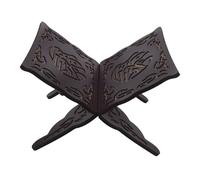 Healifty Atril Grande de Madera para Libros del Biblia Soporte Plegable Desmontable para Lectura y Oración Musulmana Estante Decorativo Marrón para Hogar y Atril Ajustable para Libros