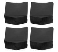 Healifty Protectores Cubiertas para Antideslizantes de Escalera Patas Goma de Resistentes para Pies de Escalera de Goma Negra, 4 Piezas para Reparaciones Hogar