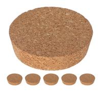 Healifty Tapones de Corcho para Jarrones Hidropónicos y Terrarios, 6 Piezas para Recipientes de Vidrio en Cultivo Hidropónico Doméstico