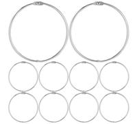 HEALLILY 10 Unidades Anillos Metálicos para Carpetas de Sueltas y Resistentes para Encuadernación para Oficina y Uso Escolar