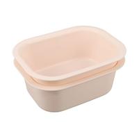 HEALLILY 2 Piezas Lavabo para Cambiador de Ñiño, Lavabo Rectangular de Plástico Pp Blanco, Resistente al Calor, Borde Antisalpicaduras, para Mesas Cambiadoras y Lavadero