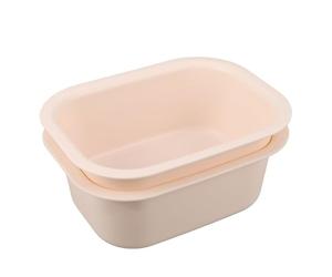 HEALLILY 2 Piezas Lavabo para Cambiador de Ñiño, Lavabo Rectangular de Plástico Pp Blanco, Resistente al Calor, Borde Antisalpicaduras, para Mesas Cambiadoras y Lavadero