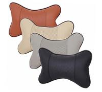 HEALLILY Almohada Cervical Cojín Cervical Para Coche Almohada Cojín De Soporte Transpirable Para Reposacabezas Negro