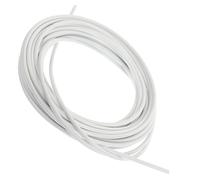 HEALLILY Cordón para Cortina, Alambre de Cortina con Ganchos, Cuerda recubierta de plástico Blanco, 1 Juego, para Cortinas de Ventana, conexión Firme