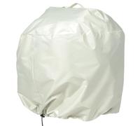 HEALLILY Funda para Barbacoa Redonda 50x46 Cm, Cubierta para Parrilla de Gas Beige 210D Oxford, Protección contra Polvo e Impermeable para Jardín y Exterior