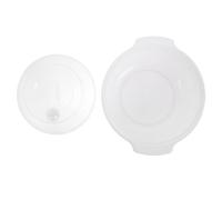 HEALSOPTHY Cuenco de Plástico para Microondas Diseño Simple y Asa Lateral, Apto para Uso en Casa o Restaurante, Fácil de Usar y Seguro para Cocinar al Vapor Reutilizable