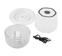 HEALSOPTHY Mini Picadora Eléctrica de Ajo y Verduras Portátil de 250ml Cable Usb, Fácil de Limpiar, Procesador Pequeño para Jengibre y Cebolla Beige