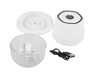 HEALSOPTHY Mini Picadora Eléctrica de Ajo y Verduras Portátil de 250ml Cable Usb, Fácil de Limpiar, Procesador Pequeño para Jengibre y Cebolla Beige