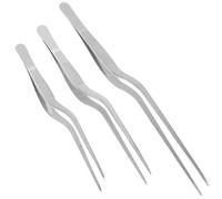 HEALSOPTHY Pinzas Ideales Inoxidable Cocina al Acero Resistentes de Óxido Paquete de 3 Piezas para Carne y Galletas para Barbacoa y Servir Ensaladas