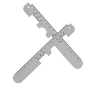 HEALSOPTHY Regla Doble Marcador para Medir Distancia Pupilar de Aluminio Precisión Alta 2 Piezas Herramienta Óptica para Medición Ocular