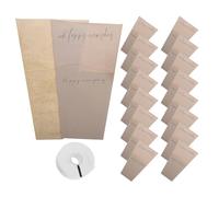Healvian 1 Set Kraft Paper Flower Wrapping Bags With Ribbon Multi Purpose Floral Packaging Sleeves Waterproof for Bouquets Weddings Parties