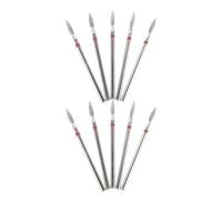 Healvian 10 brocas de diamante para lijado de aluminio, cabezales de grabado y tallado para vidrio, piedras preciosas, cerámica, herramientas de amoladora de alta velocidad para aficionados.