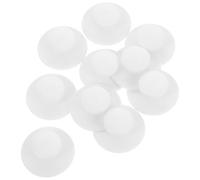Healvian 10 Piezas Tirador Redondo Autoadhesivo Blanco | Instalación sin Taladro, Plástico, Agarre Cómodo Ergonómico, Mascotas, Estilo Moderno