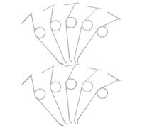 Healvian 10 Unidades Resorte para Escalera Telescópica de Extensión Simple y Doble Accesorio para Bloqueo Seguro y Duradero Escaleras Plegables