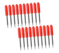 Healvian 50 Cuchillas de Corte para Plotter de Rotulación por Ordenador Acero de Tungsteno Ángulo 45° Rojo Cuchillas de Repuesto Precisas para Corte de Vinilo y Film Térmico