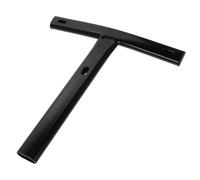 Healvian Barra de Soporte para Silla Reclinable en Acero Inoxidable Negra | Diseño en T Soporte Triangular, Fácil de Instalar, para Gaming Chair y Office Chair