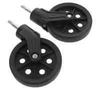 Healvian carrito compra rueda delantera repuesto giratoria rodamiento silencioso varilla insercion 2pcs plastico metal para shopping trolleys reparacion