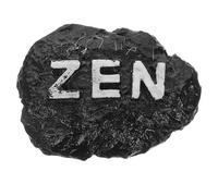 Healvian Estatua de Piedra de Resina Artesanal 1 Pieza, Mini Adorno de Jardín Zen Estilo Japonés, Decoración para Micropaisaje, Piedra Pulida para Escritorio y Mesa de Arena