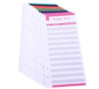 Healvian Hojas de Presupuesto de Carpeta, Cartera para Ahorrar Dinero, 12 Hojas de Papel Offset a Doble Cara para Planificador de Gastos Mensual y Control Financiero