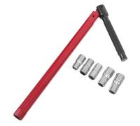 Healvian Llave para Instalación de Fregadero, Llave de Fontanero de Acero Rojo, Ajustable, 8-13mm, para Grifos y Tubos, Reparaciones de Fontanería en Taller y Hogar