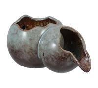 Healvian Salida de Circulación para Fuente de Cerámica, Decorativa y Fácil | Boca Superior 6,5x5cm, para Tubo 10/8mm, Uso en Estanques y Jardines Zen
