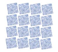 Healvian Servilletas Desechables de Papel Diseño Floral de Rosas Azules, Estilo Vintage, 20 Unidades Absorbentes para Bodas y Recepciones Elegantes