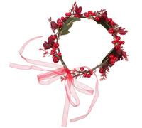 Healvian Tocado de Guirnalda Navideña de Frutas Artificiales Tocado para Niña para Fiestas de Boda y Decoración de Cabello
