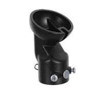Healvian Ventilador de Techo en Techo Inclinado de Montaje | Acero Negro, Soporte Ajustable hasta 45°, Montaje Seguro, Reduce Vibración y Desprendimiento