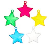 HEANUJJ Pesas para Decoración Forma de Estrella en Globos de Plástico 10piezas de Fiesta de Cumpleaños en Interiores