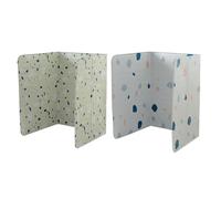 HEANUJJ Tablas de Cocina Resistentes al Viento Protectores de Cocina 2 Piezas de Aluminio para Camping y Cocina Exterior Deflector de Aceite Plegable fácil de Limpiar Decorativo