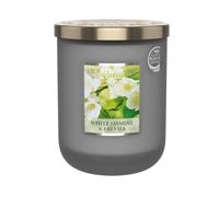 HEART & HOME - Vela perfumada a base de cera natural de soja para el hogar - Jarre grande Freesia Jasmin - Tiempo de combustión 75 h - Regalo, decoración y perfume para el hogar - Tarro de cristal