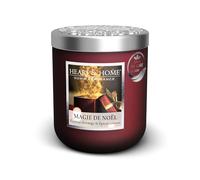 HEART & HOME - Vela perfumada a base de cera natural de soja para el hogar - Tarro mágico de Navidad - Duración de combustión 30 h - Regalo, decoración y perfume para el hogar - Tarro de cristal