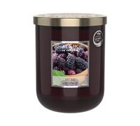 HEART & HOME - Vela perfumada a base de cera natural de soja para el hogar - Tarro mora silvestre grande - Tiempo de combustión 75 h - Regalo, decoración y perfume para el hogar - tarro de cristal