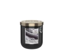 HEART & HOME - Vela perfumada a base de cera natural de soja para el hogar - Tarro pequeño Cachemira - Duración de combustión 30 h - Regalo, decoración y perfume para el hogar - tarro de cristal