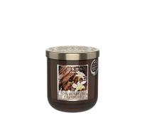 HEART & HOME - Vela perfumada a base de cera natural de soja para el hogar - Tarro pequeño sándalo vainilla - Duración de combustión 30 h - Regalo, decoración y perfume para el hogar