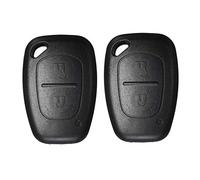 Heart Horse 2 PCS 2 Botones Llave remota sin Llave Estuche de Carcasa Compatible con Vauxhall Opel Movano Vivaro Renault Traffic Kangoo Nissan Primastar (sin Cuchilla)