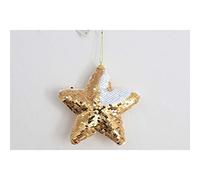 Heart of the home - Decoración para árbol de Navidad con lentejuelas de estrella - dorado