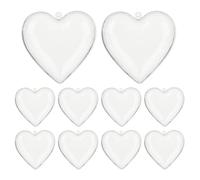 Heart Shaped Boxes - Valentine Fillable Organizer | 10 Pieces Small Candies Jar Box For Wedding New Year Birthday Cards Ribbons Photos Toys Garden Indoor Outdoor And Others