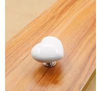 Heart Shaped Toilet Push Button Elegant Bathroom Upgrade for Home Plastic